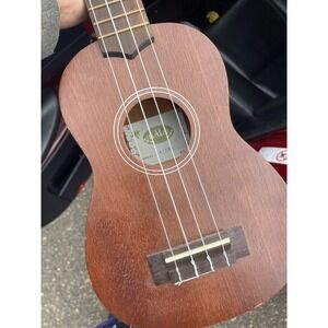Kala KA-15S #211 Natural Mahogany Soprano Ukulele See Pic Some Light Scratch
